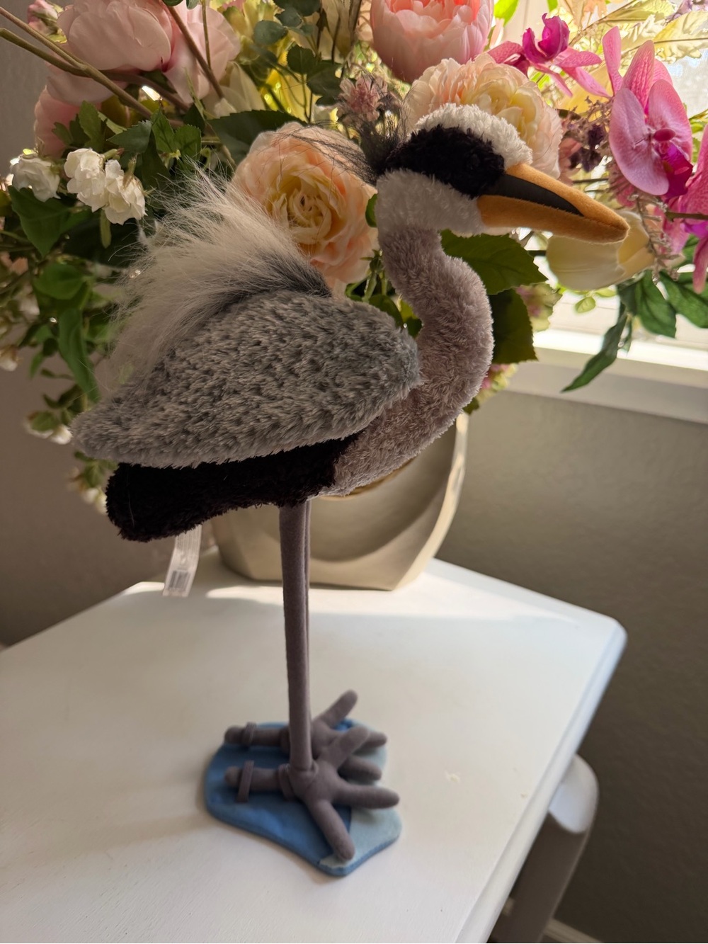 Rare Douglas Cuddle Toy "King" Gray/Blue Heron plush
